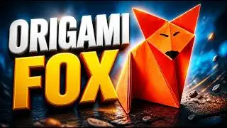 Оригами Животные Как сделать бумажную лису Легко Оригами Шаг за Шагом