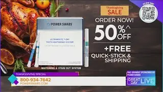 Get whiter teeth from Power Swabs