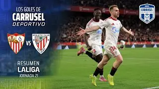 Los de Nervión huyen de la zona baja - Resumen de goles del Sevilla 2-1 Athletic Club