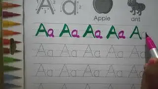 🔡 A for Apple A for 🐜🐜 Ant#abcdwriting #kidssong #alphabetwritingpractice