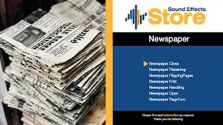 Newspaper Sound Effects [ No Copyright ]