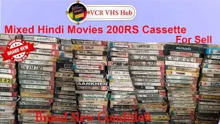 200RS. Mixed Hindi Movies VHS Cassette For Sell #vcr #vcr cassette #vcrtopendrive  #sony #viralvideo