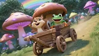 Brave Frogs & the Magic Carriage 🚗🐸 | Fun Kids Adventure Song🐸💫 | Kids Story & Song