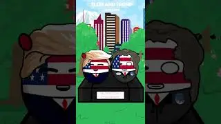 Elon Musk vs Donald Trump  #countryballs
