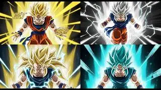 Draw ALL Super Saiyan Goku Transformations Side-by-Side (Easy Tutorial!)