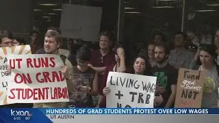 UT graduate students rally for higher pay, more tuition help