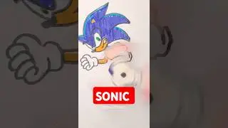 🔵 How I Drew And Animated Sonic #sonicthehedgehog  #sonicanimation #damodeling