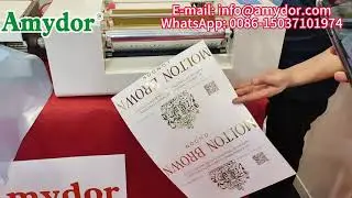 360D No Need Mould USB Connection  Invitation Paper Card Digital Sheet Feeding Hot Foil Printer
