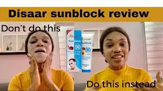 How to Use Disaar Sunscreen | Sunscreen | Product Review #skincare #sunprotection