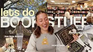 lets do book stuff! 📖✨💎 barnes, free little libraries, rhinestoning a book, recent reads & more!