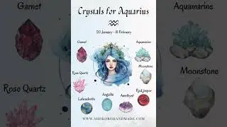 Aquarius zodiac crystals and birthstones, Astrological sign,  #crystals #zodiacjourney #zodiactraits