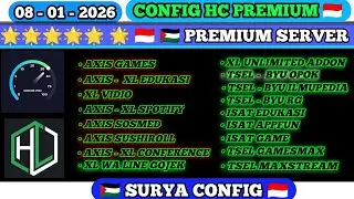 🇮🇩 🇵🇸 CONFIG HC TERBARU || AXIS TELKOMSEL XL INDOSAT BYU SMARTFREN TRI || 08/01/2025