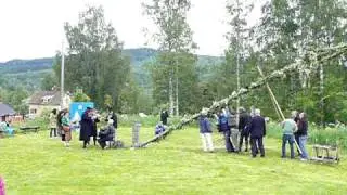 Majst&aring;ngsresning 1 Midsommar 2009, Malbacken, Saxdalen