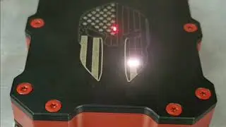 Laser engraved powder coated aluminium CG1 tactical wallet