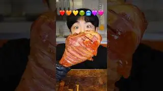 Rainbow🌈 Chicken #mukbang #stoneychoi