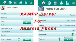 XAMPP Server For Android Phone - A Web Server