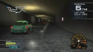 Ridge Racer 7 Maker's Trial ROLLING THUNDER with Jujak at Crossbay Tunnel R [Driver's view]