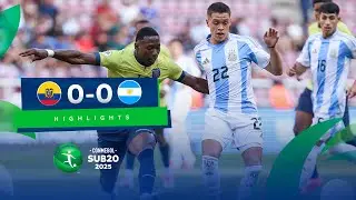 ECUADOR vs. ARGENTINA [0-0] | RESUMEN | CONMEBOL SUB20 | FASE DE GRUPOS