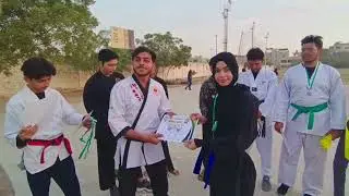 Full video belts upgradation and medals with certificates ceremony 🎊 instructor Ayan Chandio #sports