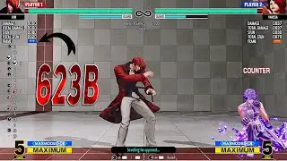 KOF XV: IORI - How to use 623B !