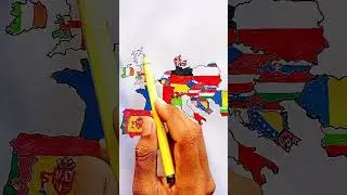 Draw Flag Map of Scotland 🏴󠁧󠁢󠁳󠁣󠁴󠁿 #scotland