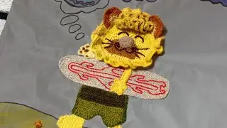 #BagChallenge / Freeform crochet on reflective bag / Crochet project / DIY