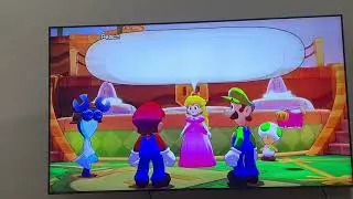 Mario Luigi saw princess peach in here they start love and ask some question 