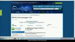 Downloading and installing Refog Keylogger
