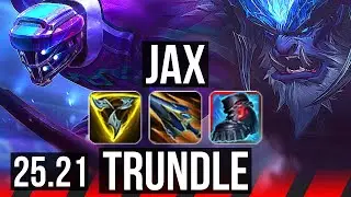 JAX vs TRUNDLE (TOP) | Legendary, 10/2/5 | EUW Master | 25.21