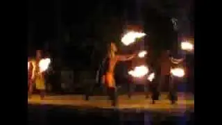 Tahitian Fire Dancers on Bora Bora