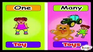 Let's Learn One and Many (Singular and Plural ) - Grammar for kids - English