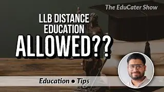 LLB Distance Education Allowed In India??