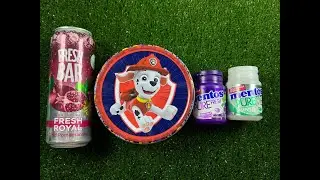 Paw Patrol Marshall Surprise Box 🐾 Fresh Bar Drink & Mentos Unboxing #candy #toyunboxing