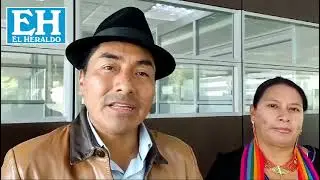 Ambato | ▶️🎥 Leonidas Iza, candidato a la presidencia por Pachakutik, en campaña.  (27-01-2025)