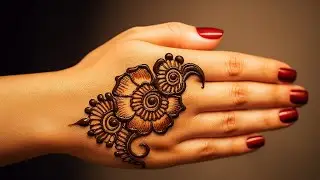Moon mehendi design for Eid 🌙💕Easy Mehendi Patterns for Beginners l Latest Simple Mehendi