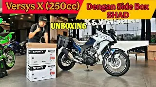 Versys X (250cc) Dengan Side Box SHAD. Unboxing, Harga dan Lihat Tampilan Detailnya
