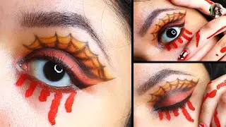 SPOOKY Eye | HALLOWEEN Inspired Eye Art Makeup Tutorial | Creativity Speaks