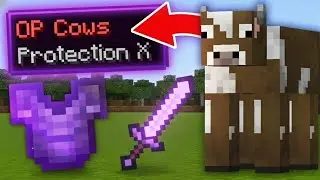 Minecraft, But Cows Drop EXTREME OP ITEMS!