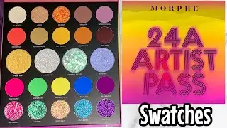 Morphe 24A Artist Pass Eyeshadow Palette SWATCHES & REVIEW