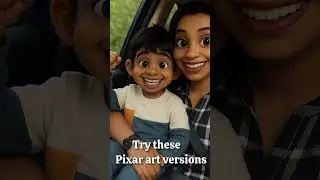 Pixar art versions of our colourful story❤️ #ghibliart #trending #pixarart #viralvideos