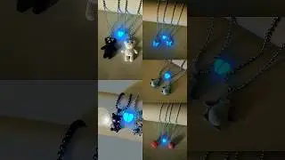 Glow-In-The-Dark Heart Projection Necklace ✨ 2-Piece Couple Set | SHEIN  #necklace  #viraljewellery