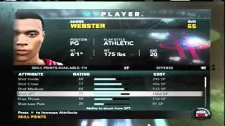 NBA 2K11 - My Player - Skill Points + Various Things
