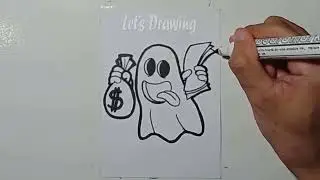 LET'S DRAWING GRAFITY VECTOR CHARACTER GHOST