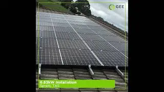 Residential Solar Project | Installation - 6.63 kW | Sprent, TAS, Australia | GEE Energy