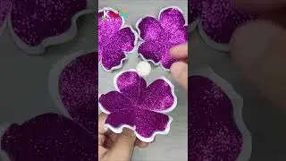 Espuma brillante transformada en rosa hermosa #diy #flowers
