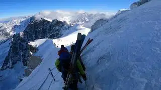 Chamonix Freeride Ski Trip 2024 (Cosmiques Couloir Rappel)