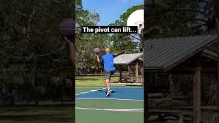 The pivot foot CAN lift...