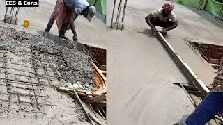 Construction of RCC Slab #slabcasting #roofslab #slabconstruction #slabconcrete #slabwork #rccslab  