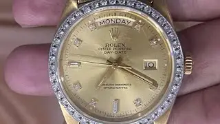 Rolexdaydate 18048diamond dial diamondbazel for sale at Shahjee Rolex Dealer Since 1988 03002286651 