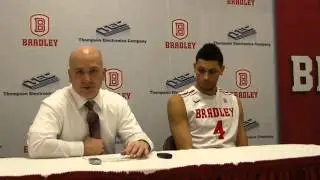 Coach Geno Ford and Auston Barnes press conference vs Loyola 2/22/14